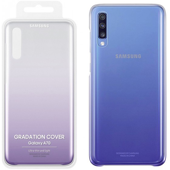 SAMSUNG GRADATION COVER ��� A70 A705 VIOLET - (EF-AA705CVEGWW)