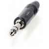 NEDIS AUDIO CONNECTOR STEREO 6.35MM MALE BLACK - (COTP23901BK)