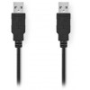 NEDIS USB 2.0 CABLE USB-A MALE TO USB-A MALE 2M - (CCGB60000BK20)