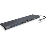 RAIDSONIC ICY BOX USB TYPE-C DOCKINGSTATION WITH A TRIPLE VIDEO OUTPUT - (IB-DK2102-C)