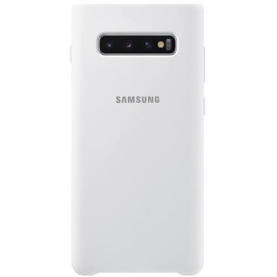 SAMSUNG ���� FACEPLATE SILICONE COVER ��� SM-G975 GALAXY S10+ ����� - (EF-PG975TWEGWW)