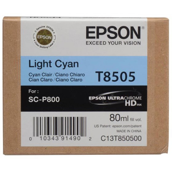 EPSON ������ INKJET T8505 LIGHT CYAN - (C13T850500)