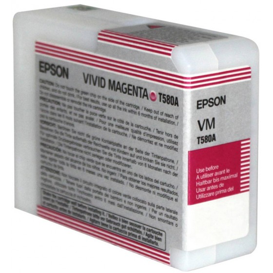 EPSON ������ INKJET T580A VIVID MAGENTA - (C13T580A00)