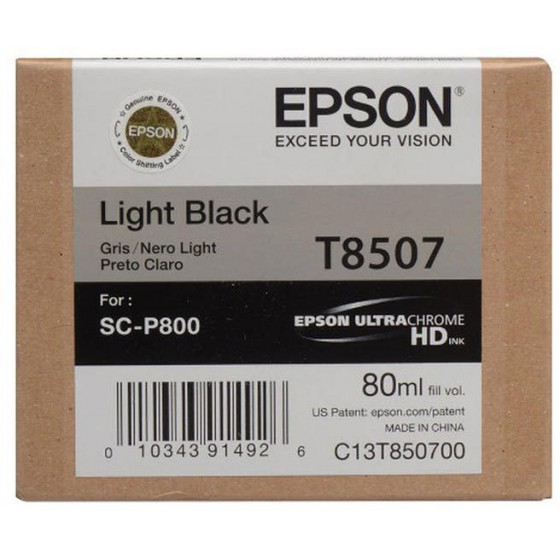 EPSON ������ INKJET T8507 LIGHT BLACK - (C13T850700)