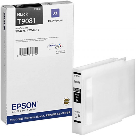 EPSON ������ INKJET T9081 BLACK - (C13T908140)