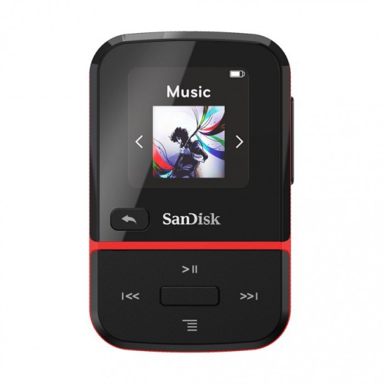 SANDISK CLIP SPORT GO RED 32GB - (SDMX30-032G-G46R)