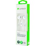 LAMTECH TYPE-C MOBILE EARPHONES WITH MICROPHONE WHITE - (LAM020939)