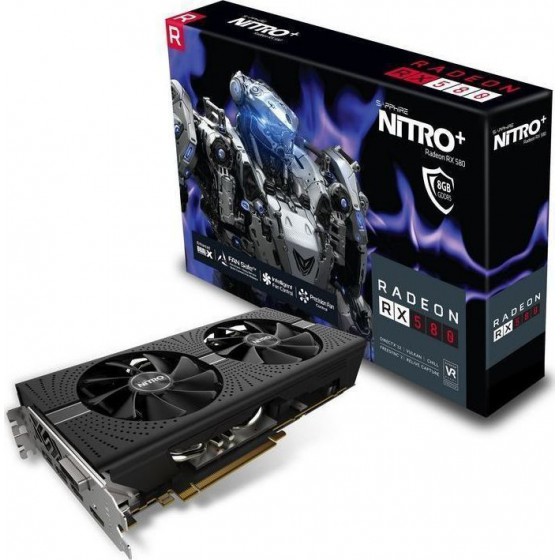 SAPPHIRE RADEON RX 580 8GB NITRO+ OC - (11265-01-20G)