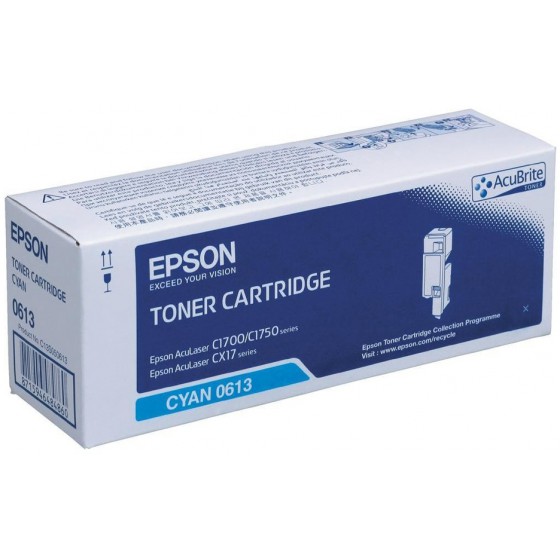 EPSON TONER ��� ACULASER C1700 CX17 HC CYAN - (C13S050613)