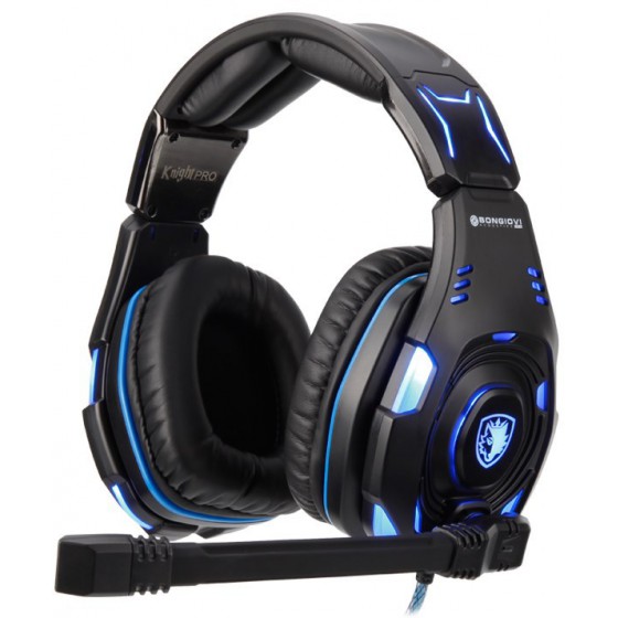 SADES KNIGHT PRO GAMING HEADSET USB BONGIOVI ACOUSTICS DPS - (SA-907PRO)