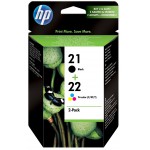 HP ������ INKJET 2 PACK NO.21 & NO.22 - (SD367AE)