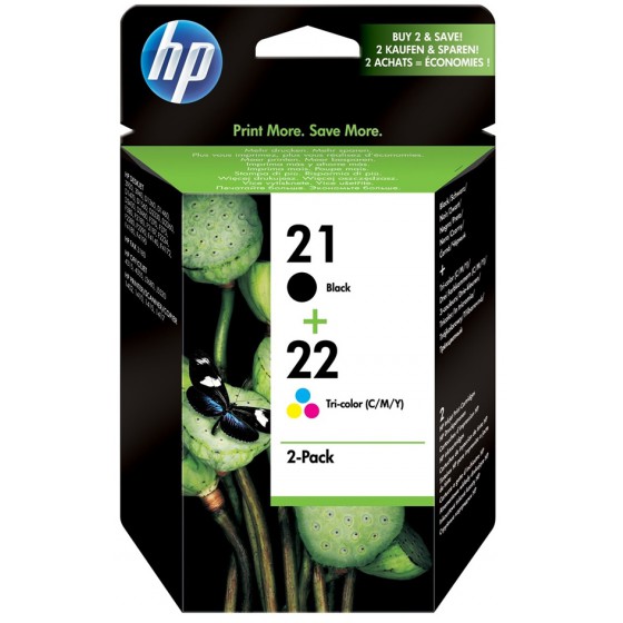 HP ������ INKJET 2 PACK NO.21 & NO.22 - (SD367AE)