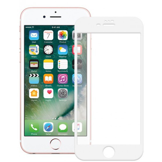 POWERTECH TEMPERED GLASS 5D FULL GLUE ��� IPHONE 8 PLUS ����� - (TGC-0236)