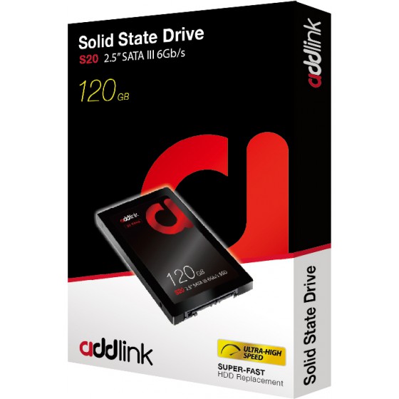 ADDLINK 2.5 S20 SSD SATA III 120GB SLIM DESIGN - (AD120GBS20S3S)