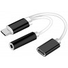 POWERTECH CONVERTER USB TYPE-C �� 3.5MM & ������ USB TYPE-C ����� - (CAB-UC030)