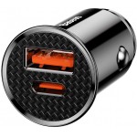 BASEUS ��������� ����������� 2X USB 5A 30W ����� - (CCALL-YS01)