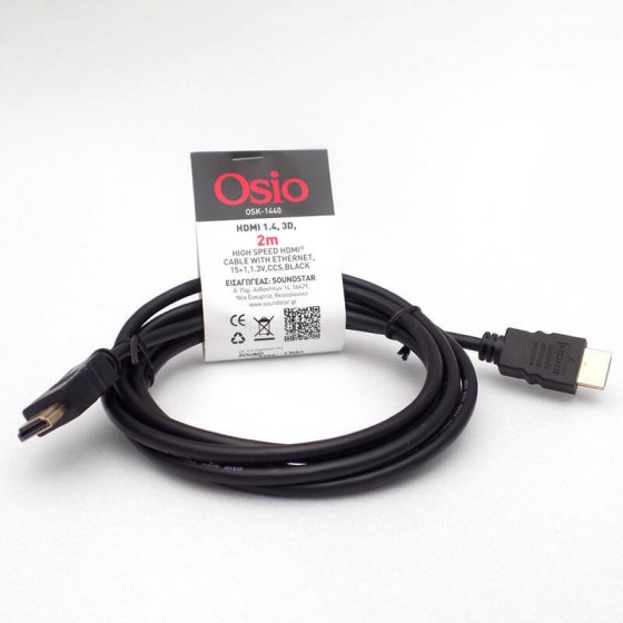 OSIO ������� HIGH SPEED HDMI �� ETHERNET 2M - (OSK-1440)
