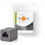 NEDIS CAT 6 NETWORK ADAPTER RJ45 8P8C FEMALE - RJ45 8P8C FEMALE - (CCGB89010BK)