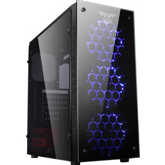 ARMAGGEDDON GAMING PC CASE INFINEON 3000 BLACK - (IN3000B)