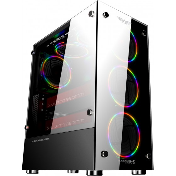 ARMAGGEDDON GAMING PC CASE KAGAMI K3 BLACK - (K3B)