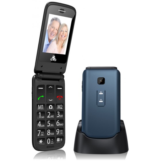 POWERTECH ������ �������� SENTRY II SOS CALL DUAL SIM �� ���� BLUE - (PTM-2)