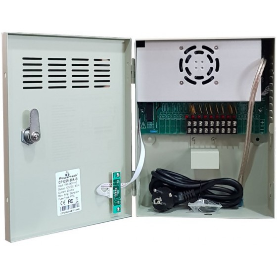 POWERTECH ����������� ��� CCTV-ALARM DC12V 20A 9 ������� - (CP1209-20A-B)