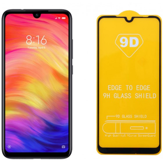 IDOL 1991 TEMPERED GLASS ��� XIAOMI REDMI 7 9H 0.25MM 9D FULL GLUE SPECIAL FULL COVER ����� - (5205308236488)
