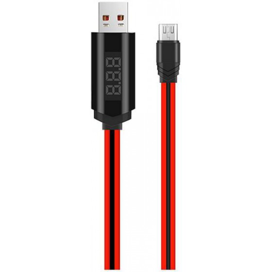 HOCO ������� �������� U29 LED DISPLAY USB �� MICRO-USB 2A FAST CHARGING ������� 1�