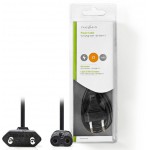 NEDIS PCGB11040BK20 EURO POWER CABLE STRAIGHT EURO MALE TO IEC-320-C7 2.00M