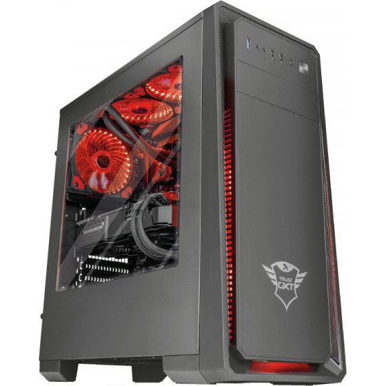 TRUST GXT1110 WINDOWED MID-TOWER ATX PC CASE - (22560)