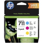 HP ������ INKJET NO.711 COLOUR MULTIPACK - (P2V32A)