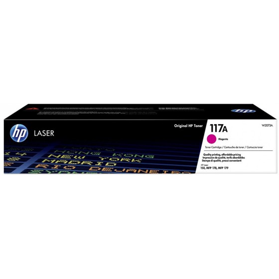 HP 117A MAGENTA ORIGINAL LASER TONER CARTRIDGE - (W2073A)