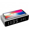 GEMBIRD DIGITAL ALARM CLOCK WITH WIRELESS CHARGING FUNCTION SILVER - (DAC-WPC-01-S)