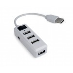 GEMBIRD USB 2.0 4-PORT HUB WITH SWITCH WHITE - (UHB-U2P4-21)