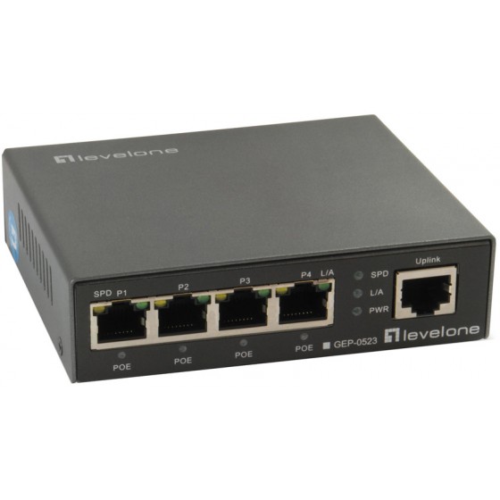 LEVEL ONE GIGABIT POE SWITCH 5-PORT 10/100/1000MBPS VER. 1.0 - (GEP-0523)