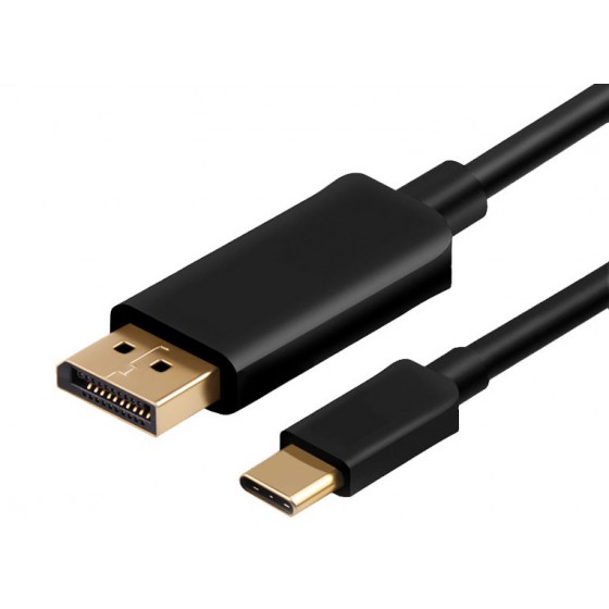 POWERTECH ������� TYPE-C �� DISPLAYPORT 1.2M - (CAB-UC032)