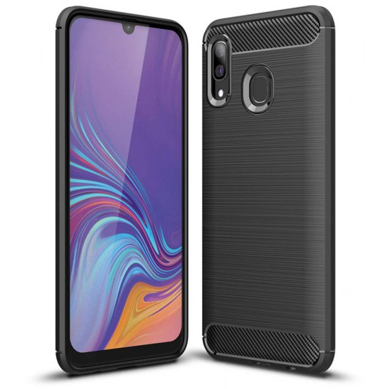 POWERTECH ���� CARBON FLEX ��� SAMSUNG GALAXY A40 ����� - (MOB-1329)