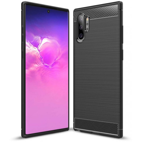 POWERTECH ���� CARBON FLEX ��� SAMSUNG NOTE 10 PLUS ����� - (MOB-1366)