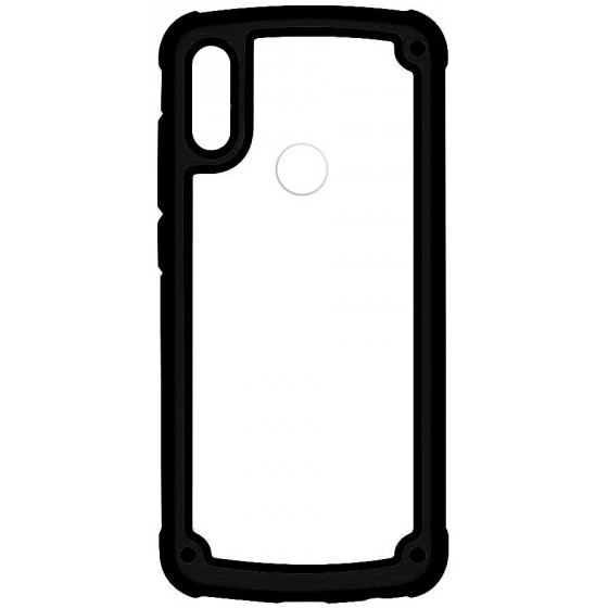 POWERTECH ���� FRAME PC TPU ��� SAMSUNG GALAXY A40 ����� - (MOB-1332)