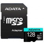 ADATA SDXC MICRO 128GB PREMIER PRO CLASS 10 UHS-I U3 V30S SD ADAPTER - (AUSDX128GUI3V30SA2-RA1)