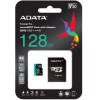 ADATA SDXC MICRO 128GB PREMIER PRO CLASS 10 UHS-I U3 V30S SD ADAPTER - (AUSDX128GUI3V30SA2-RA1)