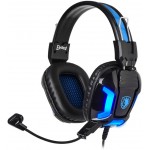 SADES GAMING HEADSET ELEMENT BLUE LED 3.5MM 40MM ��������� - (SA-702-BL)