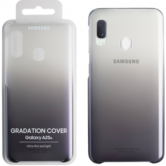 SAMSUNG ���� ��� A20E 2019 A202 GRADATION COVER BLACK - (EF-AA202CBEGWW)