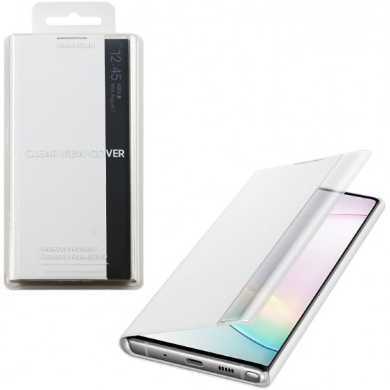 SAMSUNG ���� ��� NOTE 10 N970 CLEAR VIEW STANDING WHITE - (EF-ZN970CWEGWW)