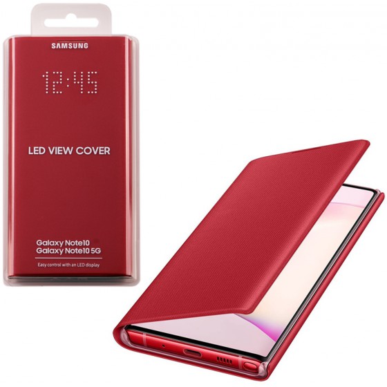 SAMSUNG ���� ��� NOTE 10 N970 LED VIEW COVER RED - (EF-NN970PREGWW)