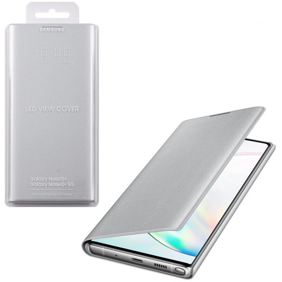SAMSUNG ���� ��� NOTE 10 PLUS N975 LED VIEW COVER SILVER - (EF-NN975PSEGWW)