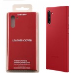 SAMSUNG ���� NOTE 10 N970 LEATHER COVER RED - (EF-VN970LREGWW)
