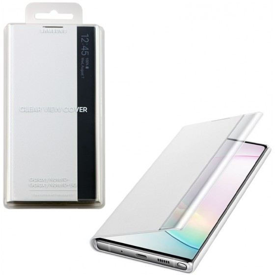 SAMSUNG ���� NOTE 10 PLUS N975 CLEAR VIEW STANDING WHITE - (EF-ZN975CWEGWW)