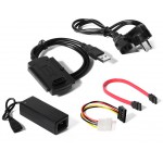 POWERTECH CONVERTER USB 2.0 �� IDE & SATA �� ���������� 0.8M - (CAB-U122)