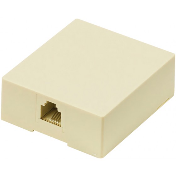 POWERTECH ����� ��������� RJ11 6P4C ���� - (CAB-T027)